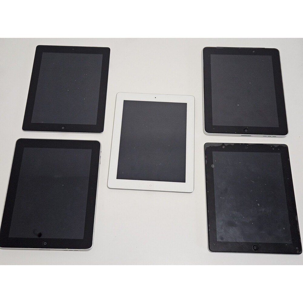 Apple iPad LOT of 5 Bundle A1337 A1219 A1416 A1396 A1458 Parts Not Working READ